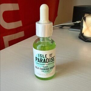 Isle of Paradise Self-Tanning Drops — Green Serum Bottle